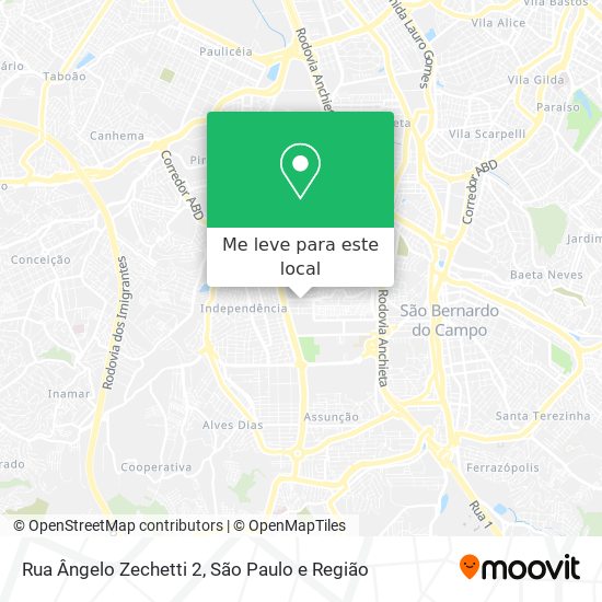 Rua Ângelo Zechetti 2 mapa