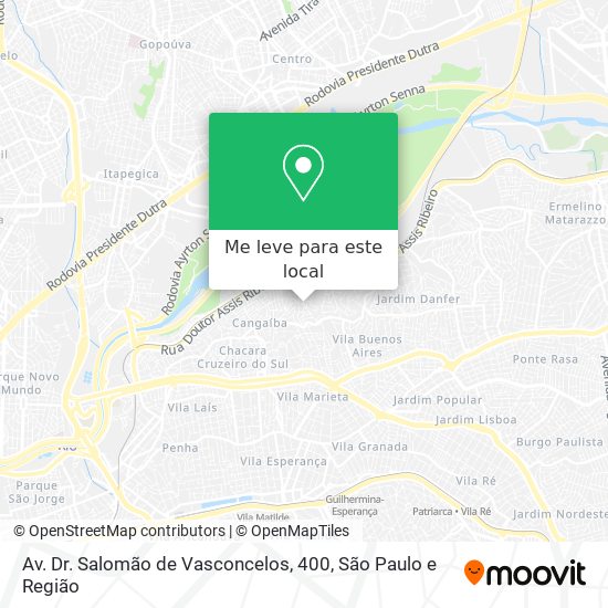 Av. Dr. Salomão de Vasconcelos, 400 mapa