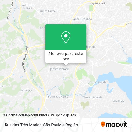 Rua das Três Marias mapa