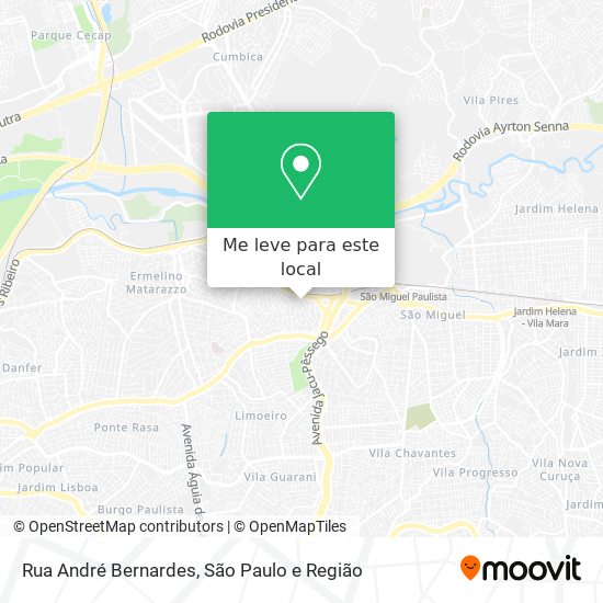 Rua André Bernardes mapa