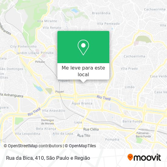 Rua da Bica, 410 mapa