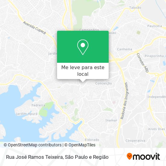 Rua José Ramos Teixeira mapa
