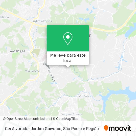 Cei Alvorada- Jardim Gaivotas mapa