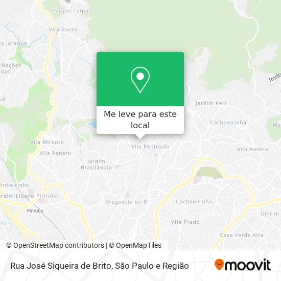 Rua José Siqueira de Brito mapa