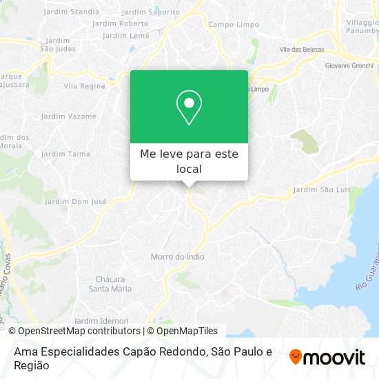 Ama Especialidades Capão Redondo mapa