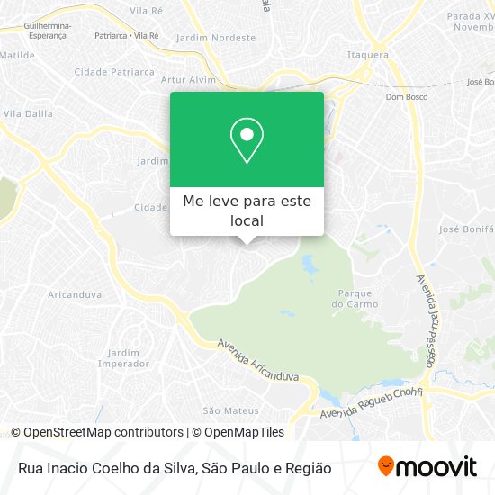 Rua Inacio Coelho da Silva mapa