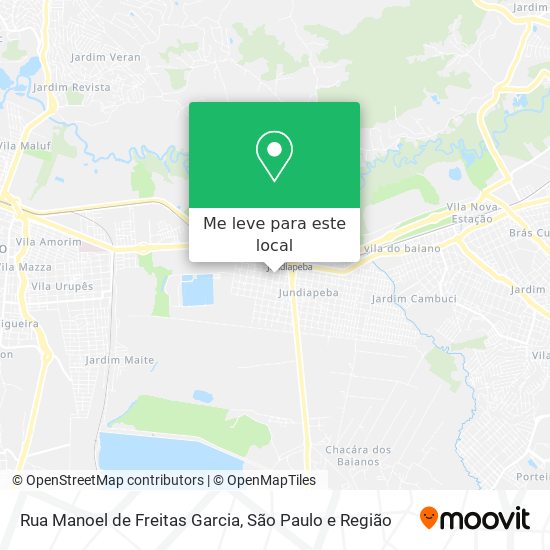 Rua Manoel de Freitas Garcia mapa