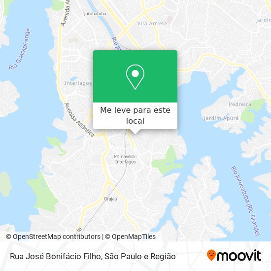 Rua José Bonifácio Filho mapa