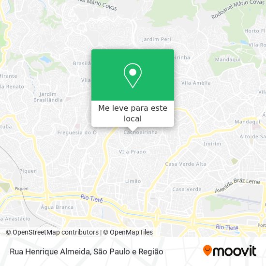 Rua Henrique Almeida mapa