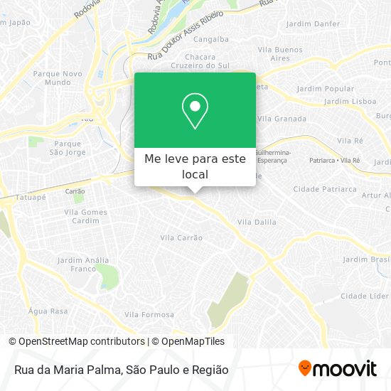 Rua da Maria Palma mapa