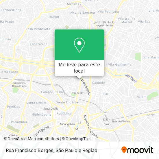 Rua Francisco Borges mapa