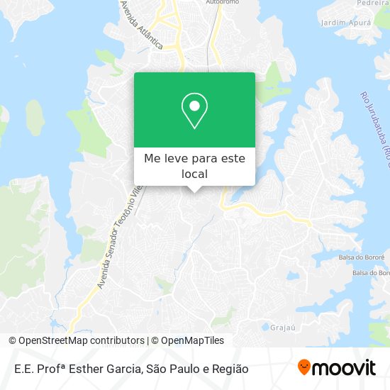 E.E. Profª Esther Garcia mapa