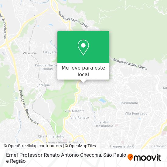 Emef Professor Renato Antonio Checchia mapa