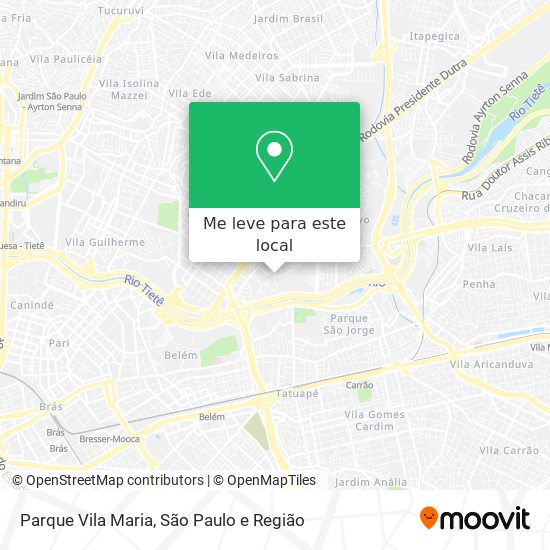 Parque Vila Maria mapa