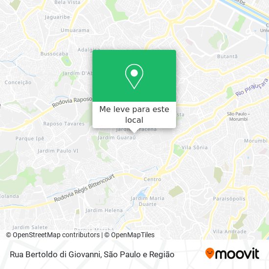 Rua Bertoldo di Giovanni mapa