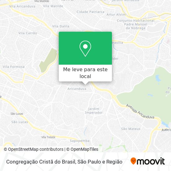 Congregação Cristã do Brasil mapa