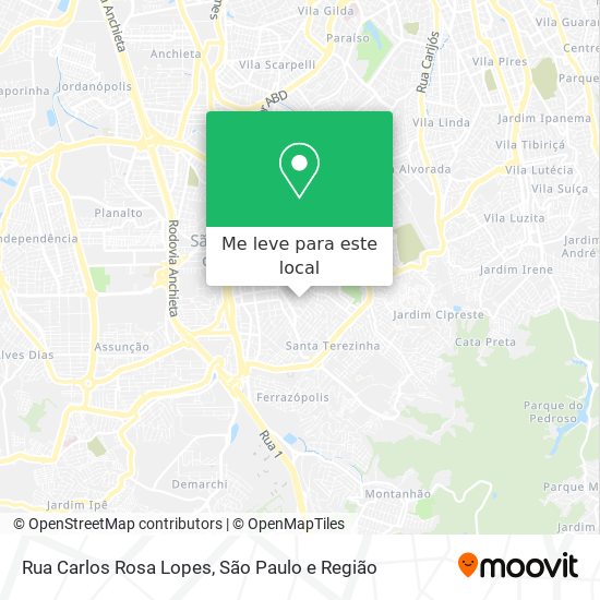 Rua Carlos Rosa Lopes mapa