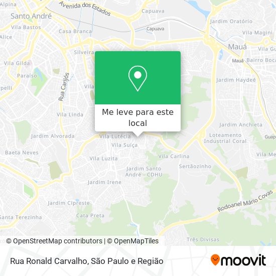 Rua Ronald Carvalho mapa