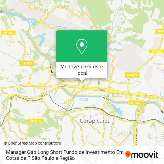 Manager Gap Long Short Fundo de Investimento Em Cotas de F mapa