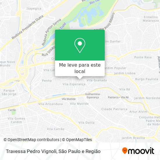 Travessa Pedro Vignoli mapa