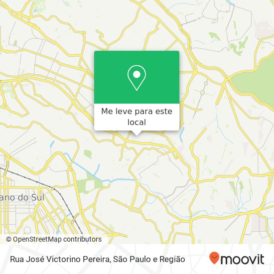 Rua José Victorino Pereira mapa