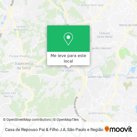 Casa de Repouso Pai & Filho J.A mapa