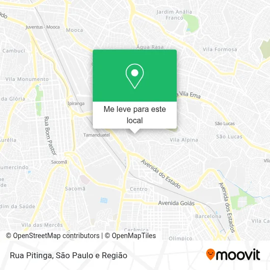 Rua Pitinga mapa