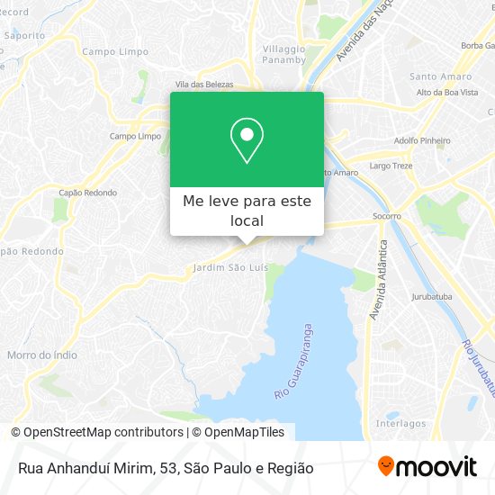 Rua Anhanduí Mirim, 53 mapa