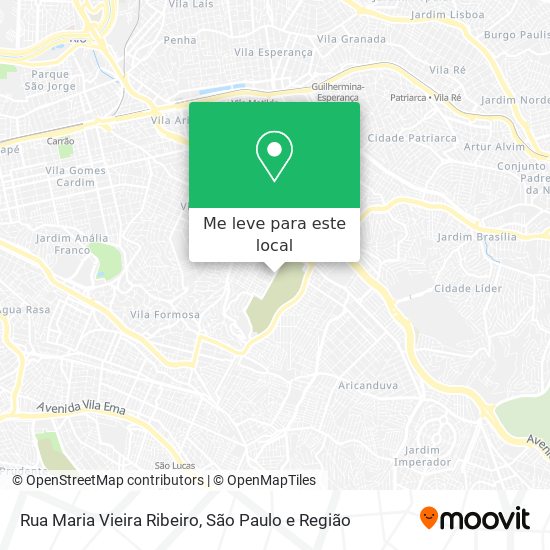 Rua Maria Vieira Ribeiro mapa