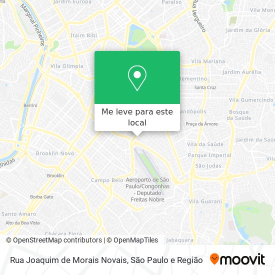 Rua Joaquim de Morais Novais mapa