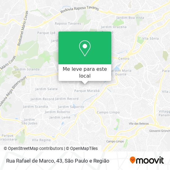 Rua Rafael de Marco, 43 mapa