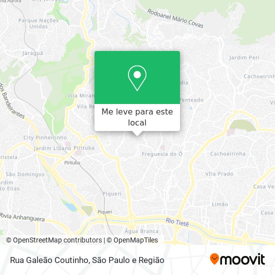 Rua Galeão Coutinho mapa