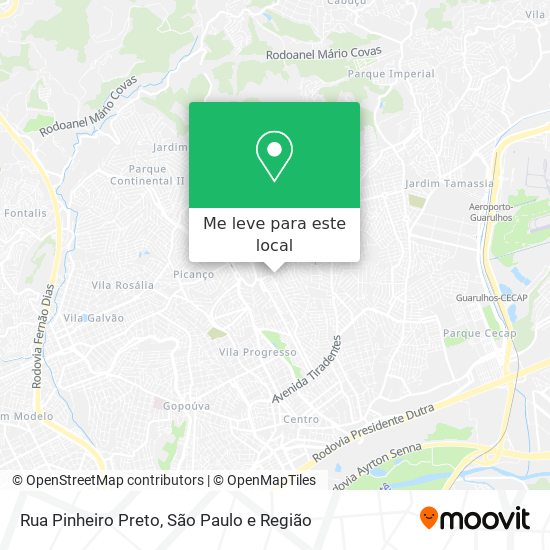 Rua Pinheiro Preto mapa