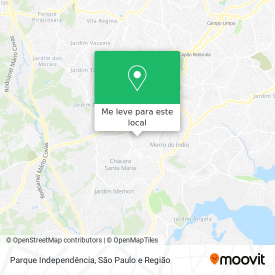 Parque Independência mapa