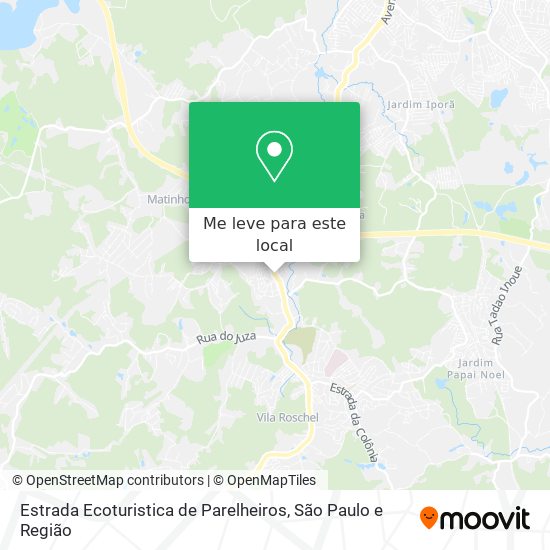 Estrada Ecoturistica de Parelheiros mapa
