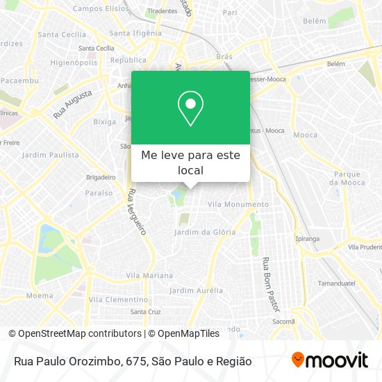 Rua Paulo Orozimbo, 675 mapa