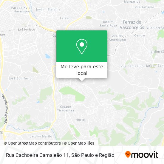 Rua Cachoeira Camaleão 11 mapa