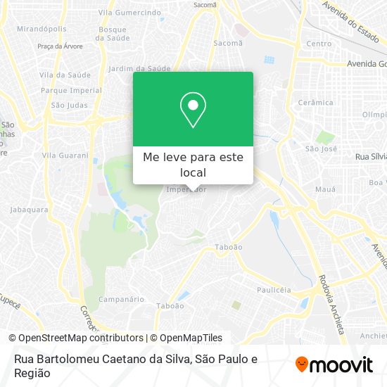Rua Bartolomeu Caetano da Silva mapa
