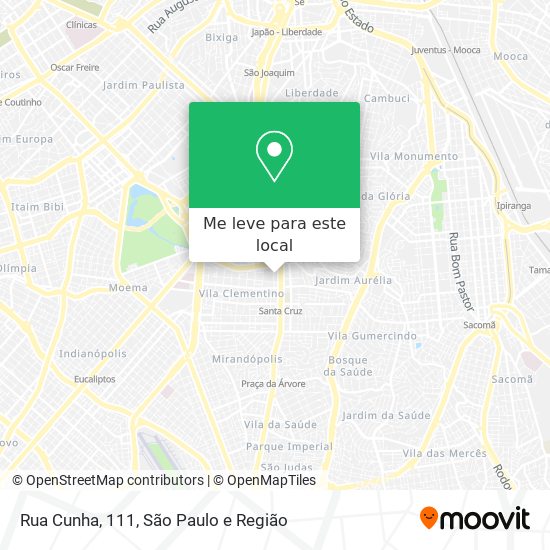 Rua Cunha, 111 mapa