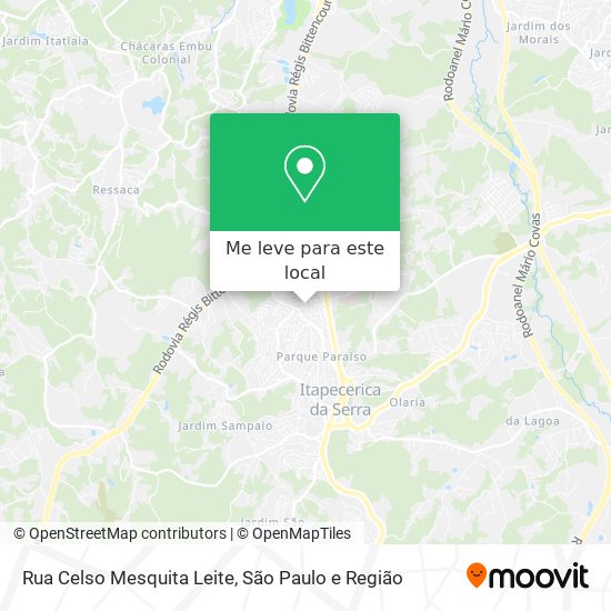 Rua Celso Mesquita Leite mapa