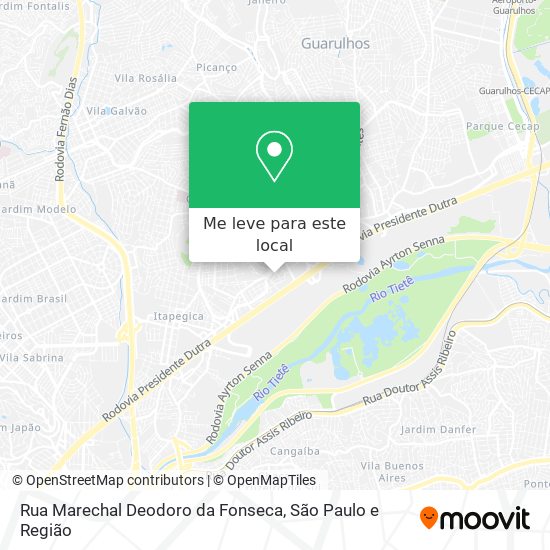 Rua Marechal Deodoro da Fonseca mapa