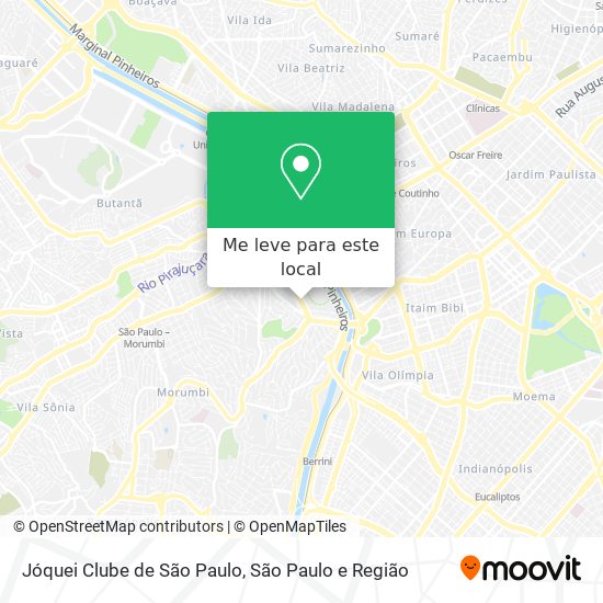 Jóquei Clube de São Paulo mapa