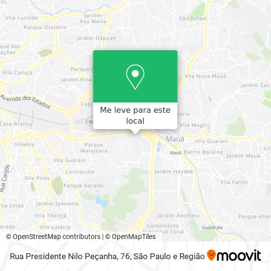 Rua Presidente Nilo Peçanha, 76 mapa