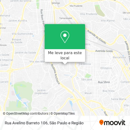 Rua Avelino Barreto 106 mapa