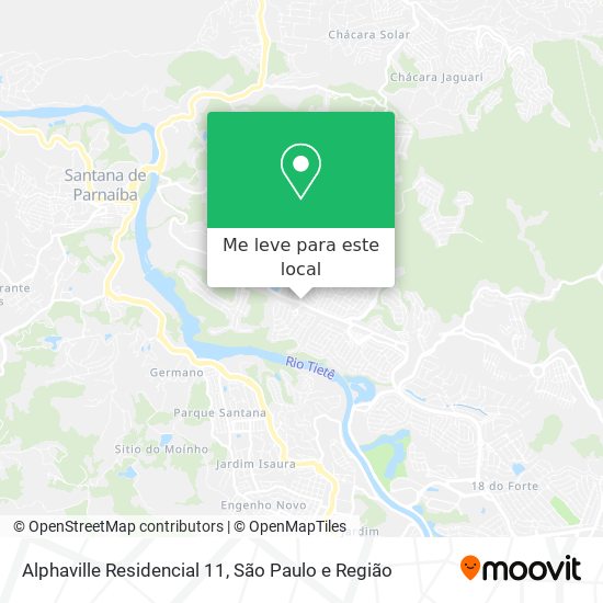 Alphaville Residencial 11 mapa