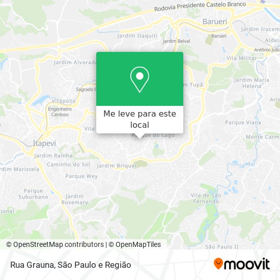 Rua Grauna mapa