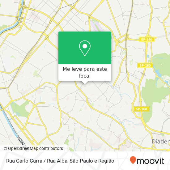 Rua Carlo Carra / Rua Alba mapa