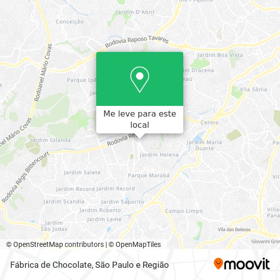 Fábrica de Chocolate mapa