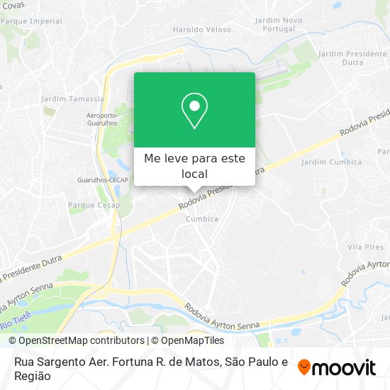 Rua Sargento Aer. Fortuna R. de Matos mapa