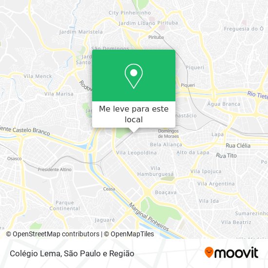 Colégio Lema mapa